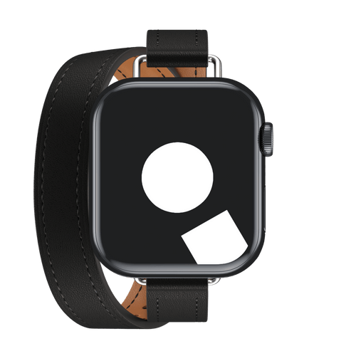 Noir Attelage Double Tour for Apple Watch iSTRAP