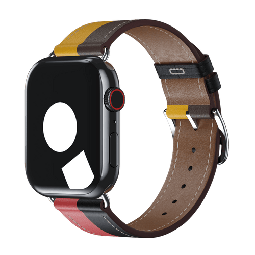 Rose Azalée/Noir Single Tour for Apple Watch iSTRAP