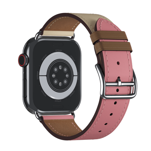 Rose Sakura/Craie/Argile Single Tour for Apple Watch iSTRAP