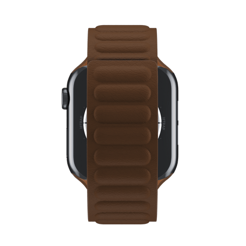 Saddle Brown Leather Link for Apple Watch iSTRAP