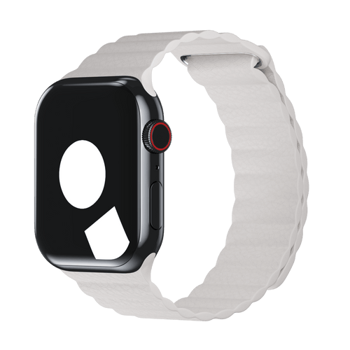 White Leather Loop for Apple Watch iSTRAP