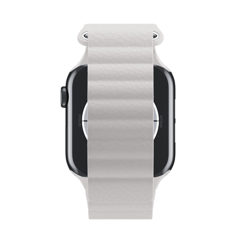 White Leather Loop for Apple Watch iSTRAP