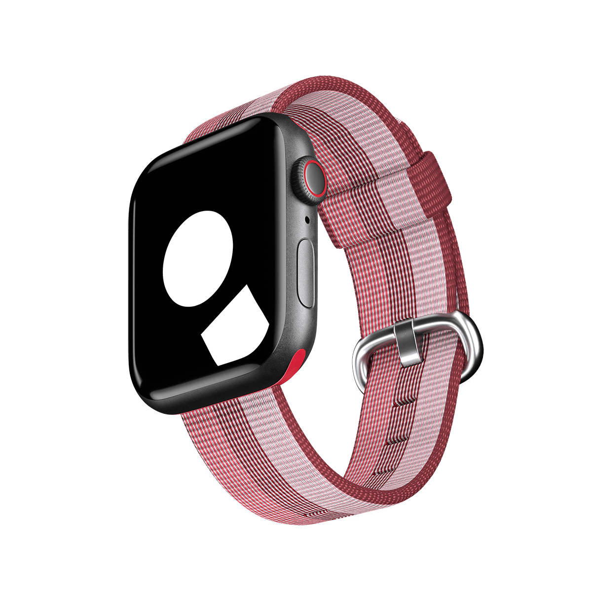Berry Stripe Woven Nylon for Apple Watch