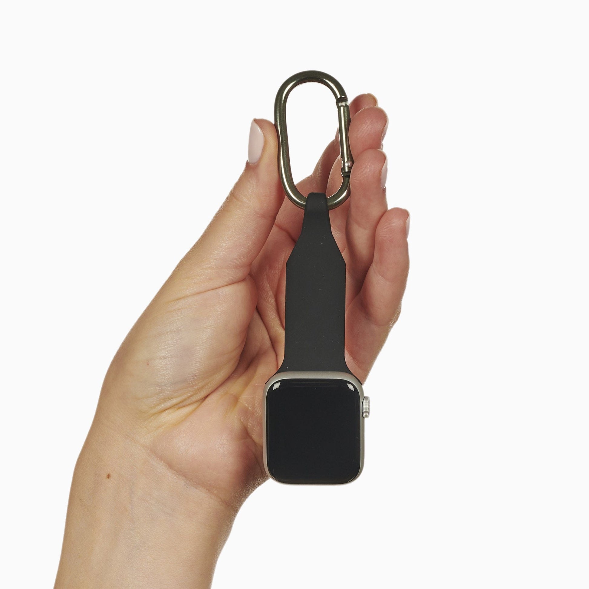 Black Carabiner Fob for Apple Watch