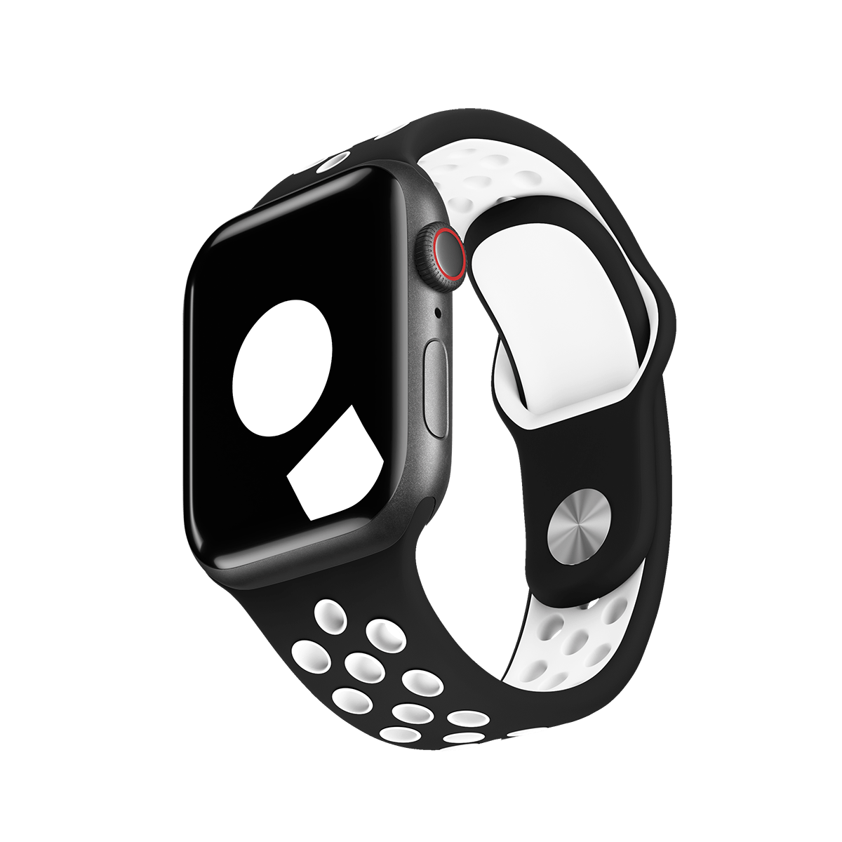 Black/White Sport Band Active for Apple Watch