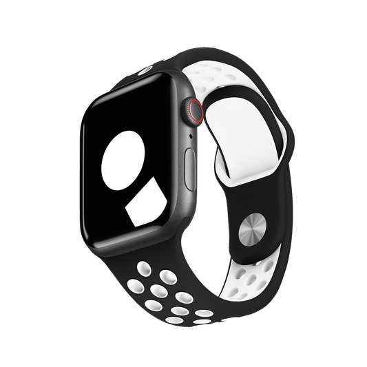Black/White Sport Band Active for Apple Watch