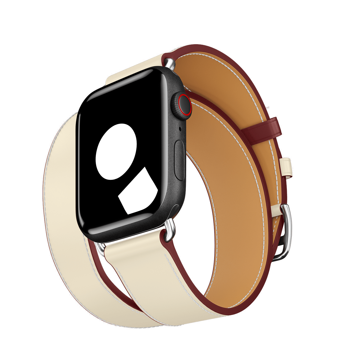Blanc/Rouge H Double Tour for Apple Watch
