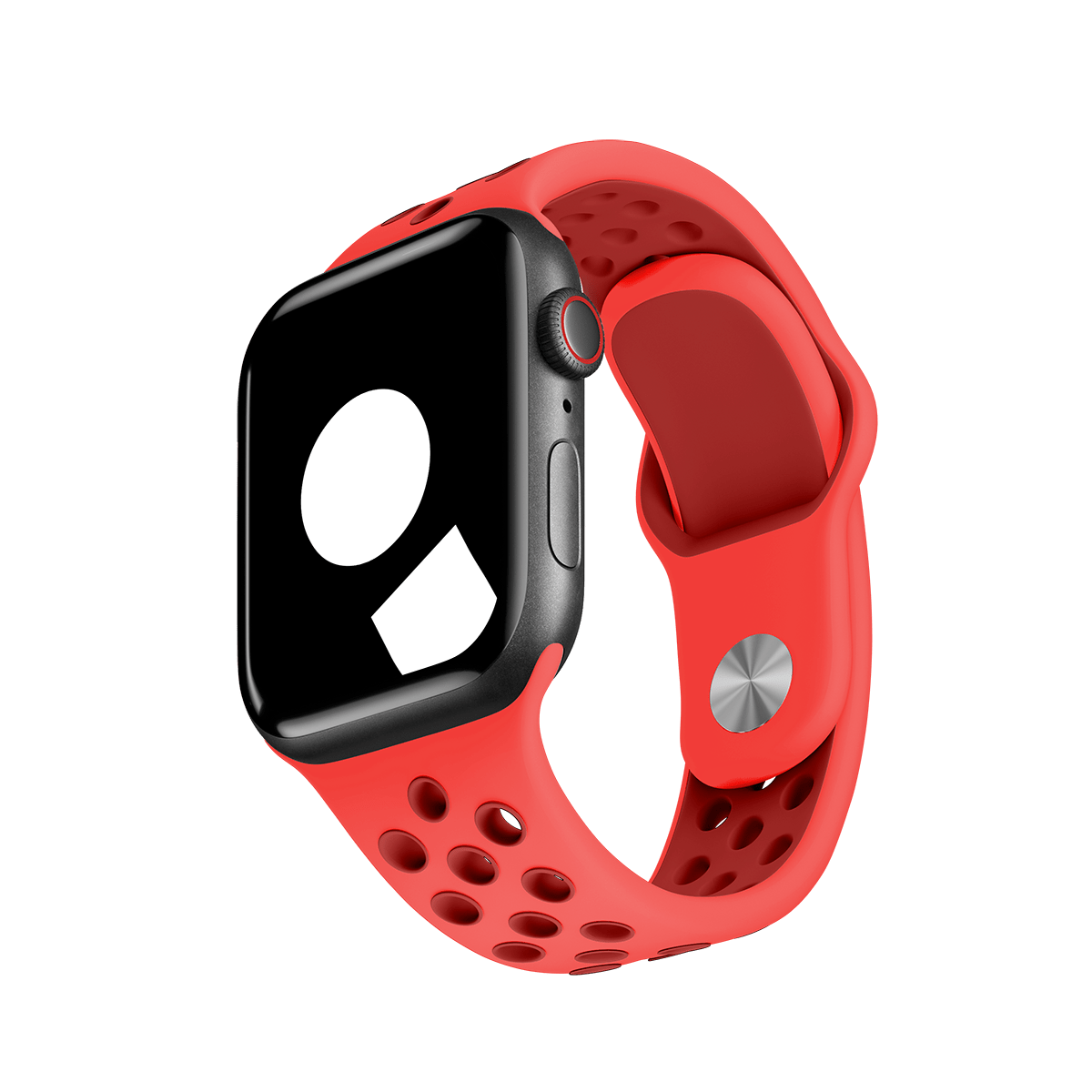 Bright Crimson/Gym Red Sport Band Active for Apple Watch