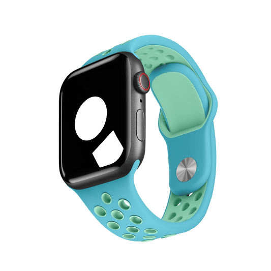 Chlorine Blue/Green Glow Sport Band Active for Apple Watch