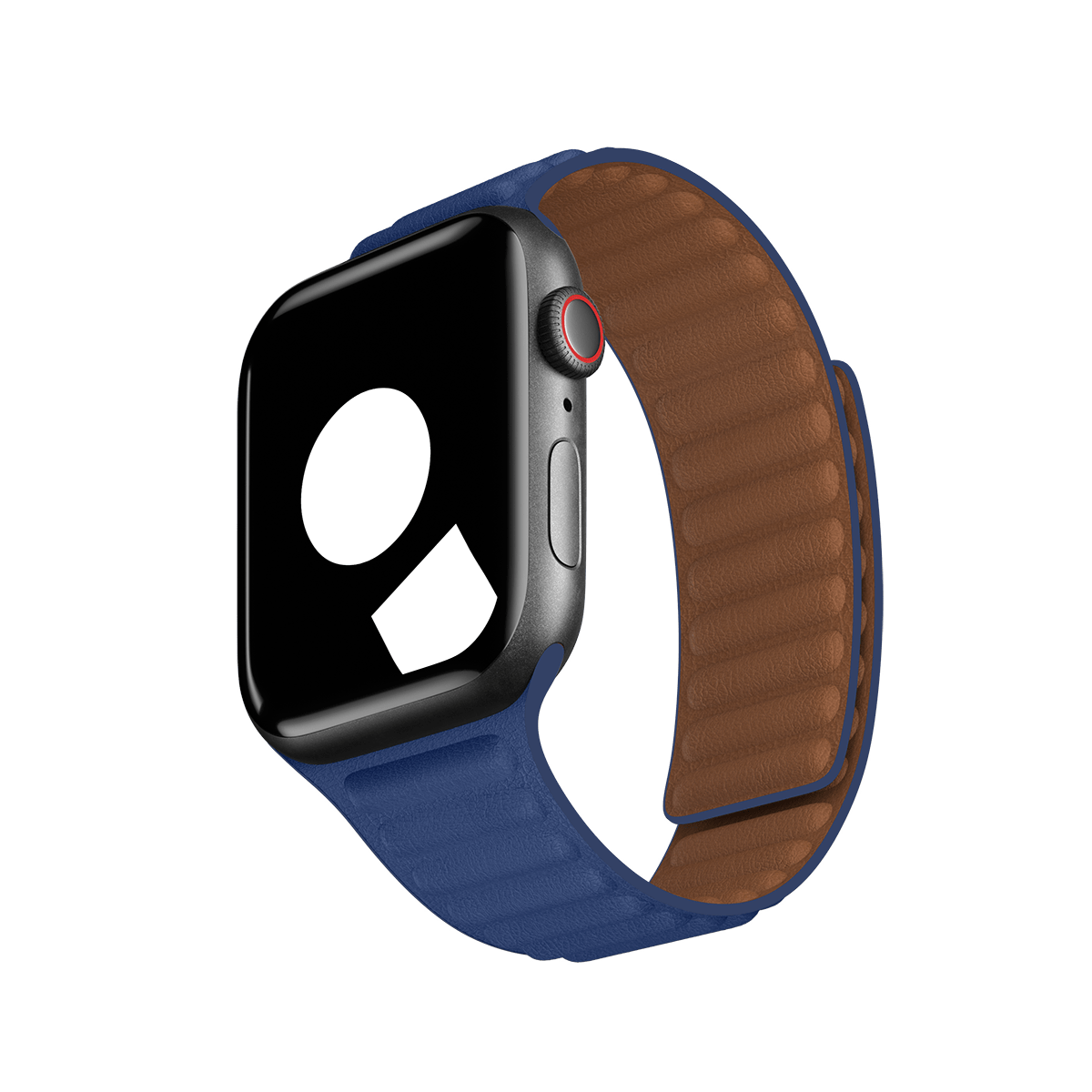 Diver Blue Leather Link for Apple Watch