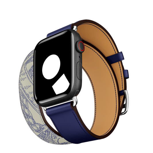 Encre/Béton Double Tour for Apple Watch