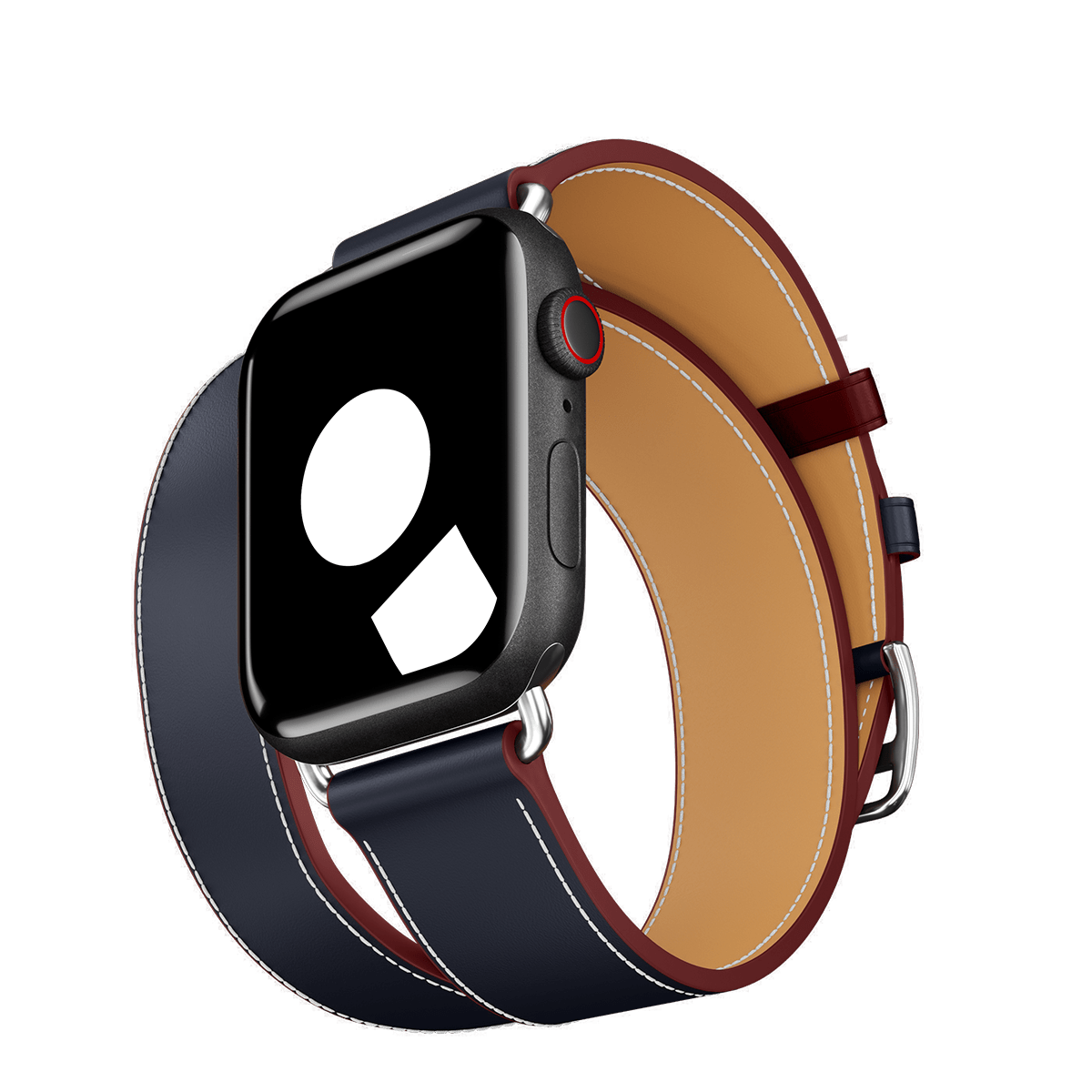 Indigo/Rouge H Double Tour for Apple Watch