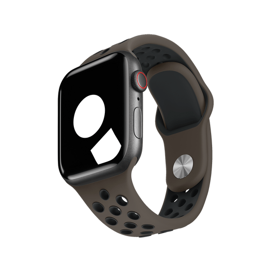 Ironstone/Black Sport Band Active for Apple Watch