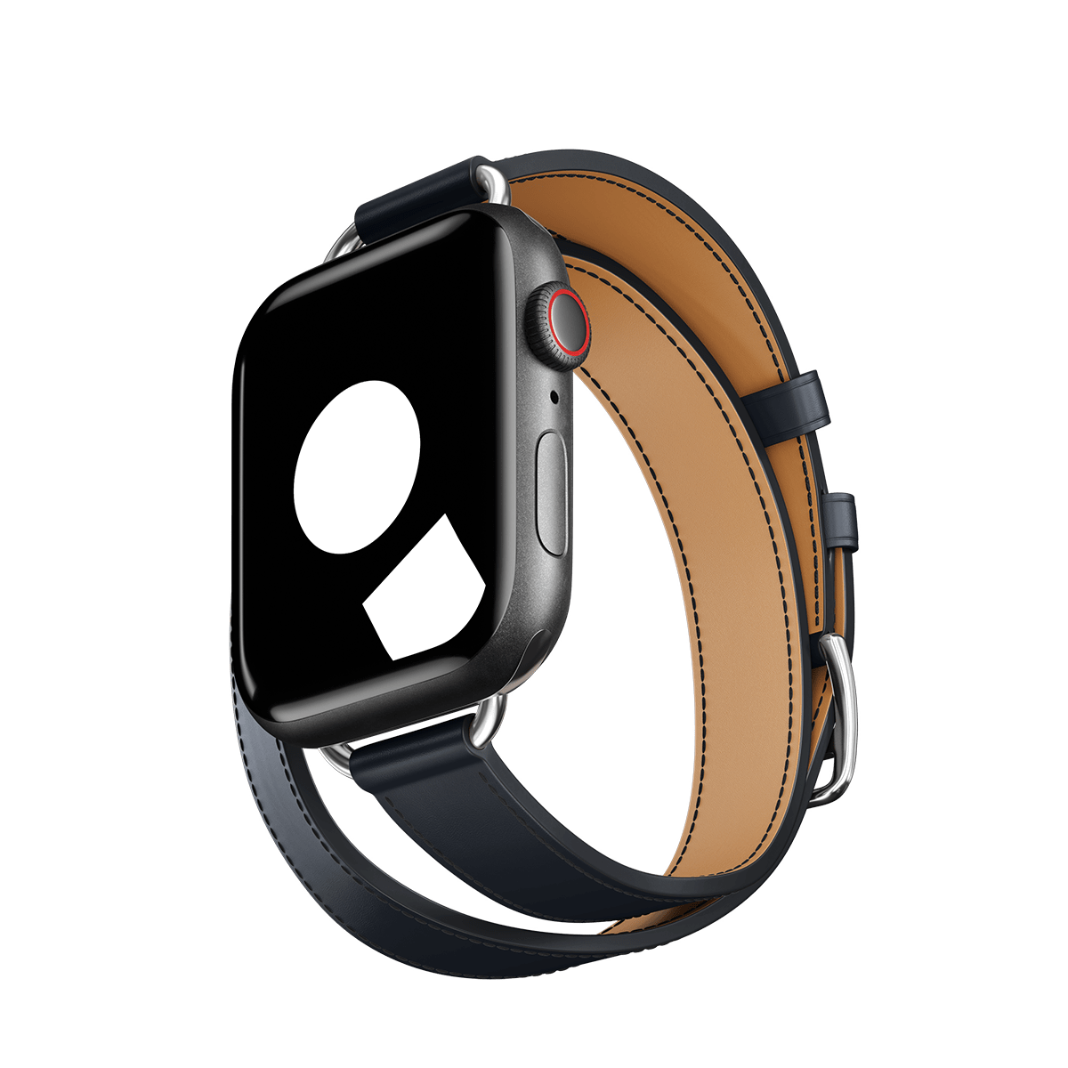 Navy Attelage Double Tour for Apple Watch