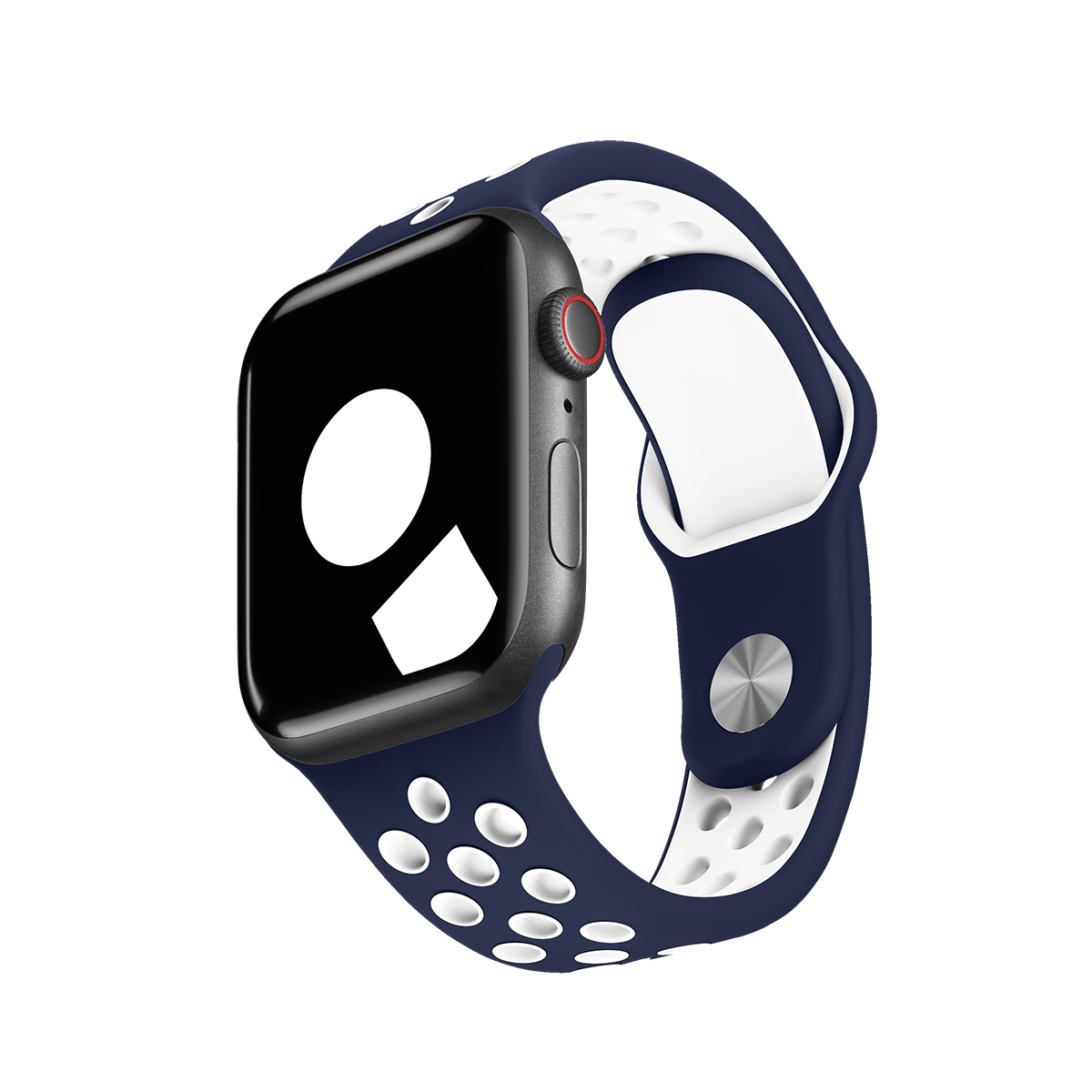 Obsidian/White Sport Band Active for Apple Watch