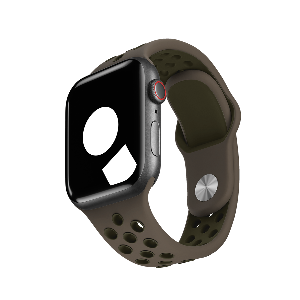 Olive Grey/Cargo Khaki Sport Band Active for Apple Watch