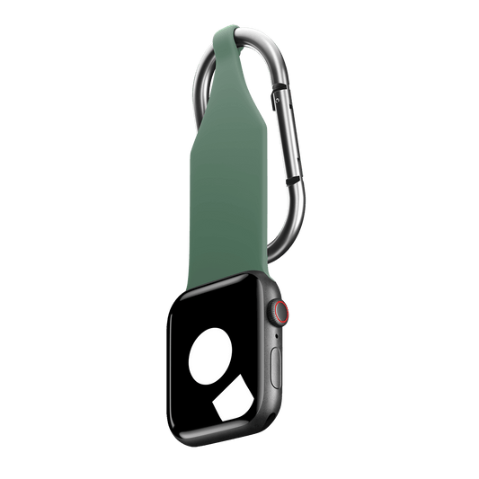 Pine Green Carabiner Fob for Apple Watch