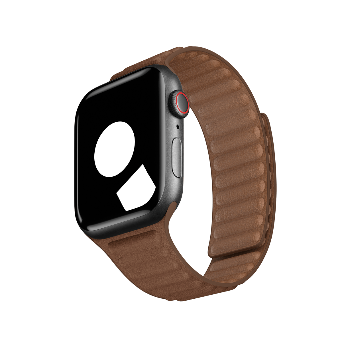 Saddle Brown Leather Link for Apple Watch