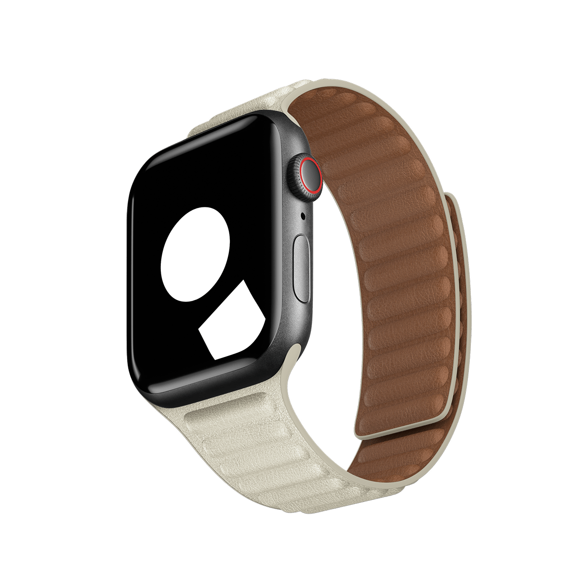 Starlight Leather Link for Apple Watch