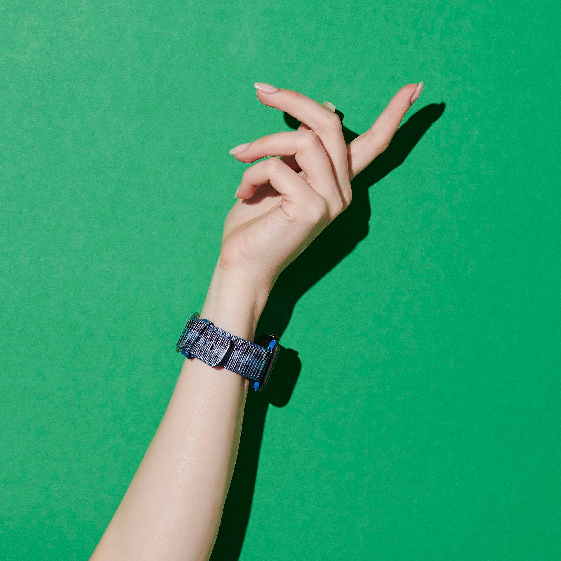 Tahoe Blue Stripe Woven Nylon for Apple Watch