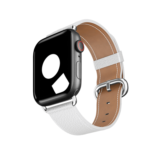 White Classic Buckle for Apple Watch